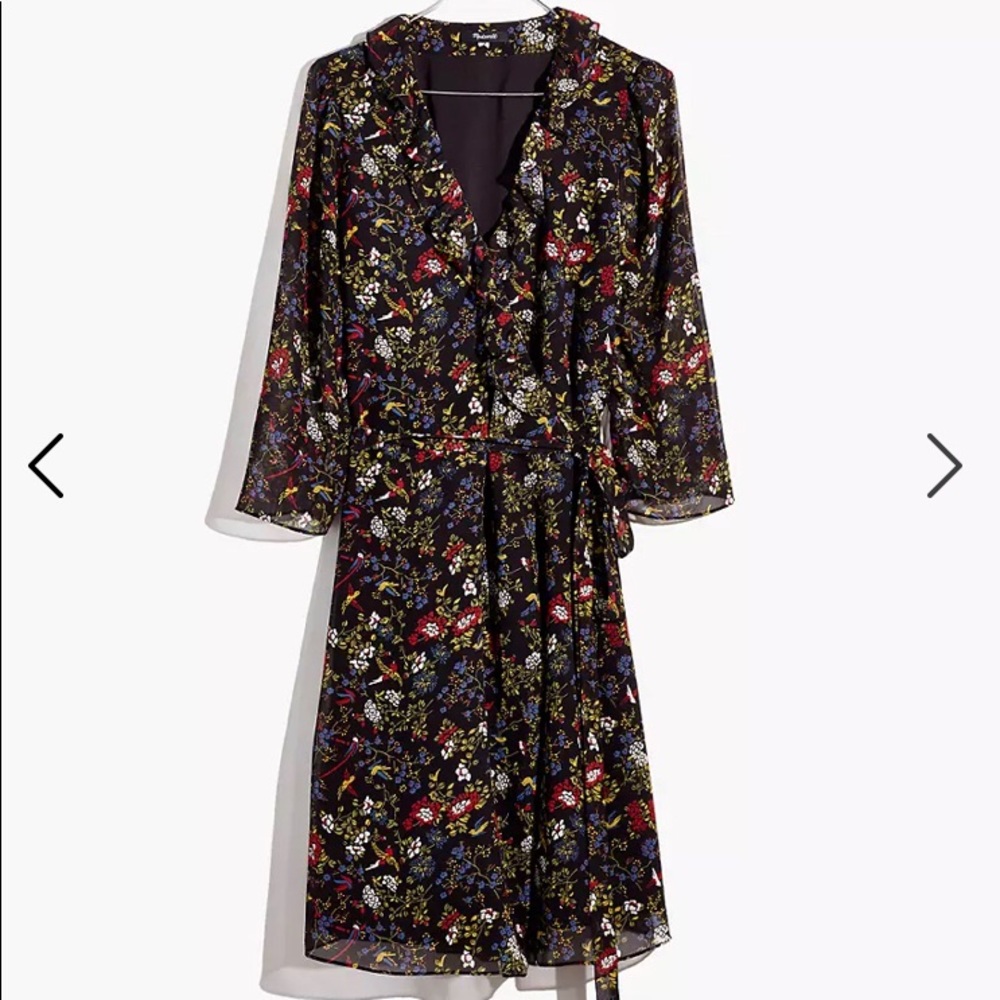 Madewell Floral Wrap Dress